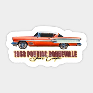 1958 Pontiac Bonneville Sport Coupe Sticker